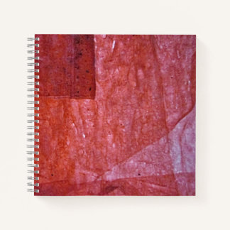 Ordinary red Spiral Notebook, Plain calming rosy  ノートブック
