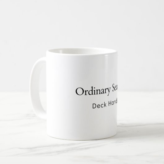Ordinary Seaman Deck Hands コーヒーマグカップ (正面左)