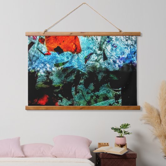 Ordinary texture Wood topped wall tapestry,Clear  吊り下げ型タペストリー (寝室)