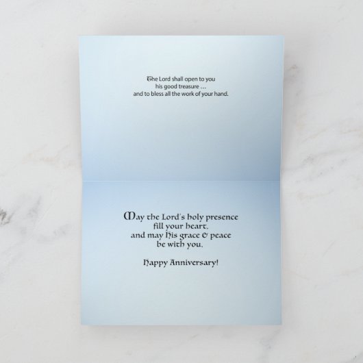 Ordination Anniversary司祭、クロス華美さん カード (内部)