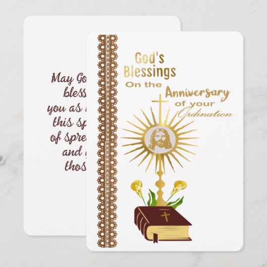 Ordination Anniversary  シーズンカード (正面/裏面)