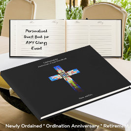 Ordination Anniversary Guest Book ANY パーソナライズされた ゲストブック