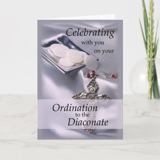 Ordination Congratation Diaconate, Deacon Hosts カード (正面)
