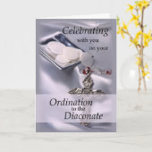 Ordination Congratation Diaconate, Deacon Hosts カード (黄色い花)