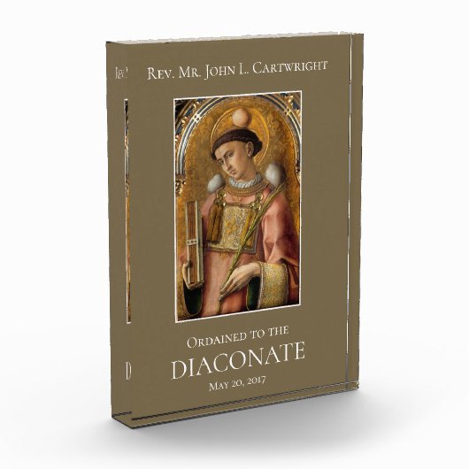 ORDINATION DIACONATE DEACON ST.スティーブン フォトブロック (左)