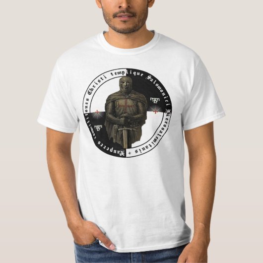 Ordo Templari Shirt mit stehendem Ritter Tシャツ (正面)