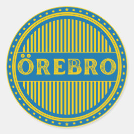 Örebroシティプライドエンブレム - スウェーデンのアイデンティティ ラウンドシール