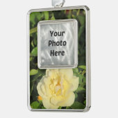 Oregoldの黄色バラ シルバープレートフレームオーナメント (左)