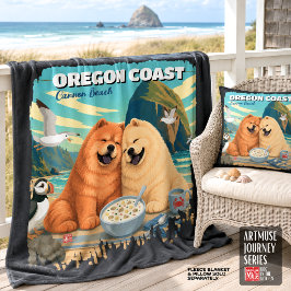 OREGON • キャノンビーチのチャウダー フリースブランケット