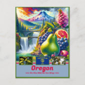 Oregon 威厳のある疑問に思: 自然とランドマーク ポストカード (正面)