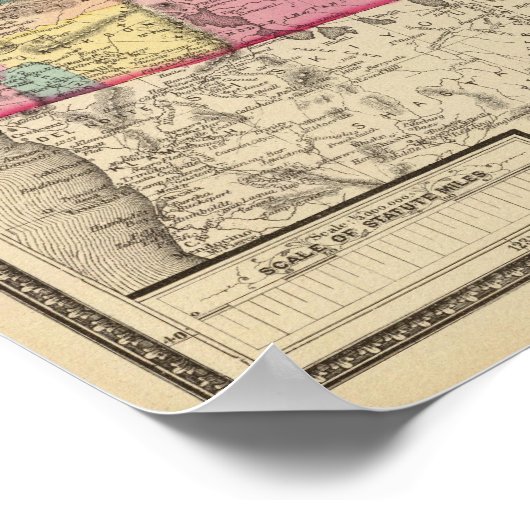 Oregon and Washington Territory ポスター (角)