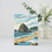 Oregon Cannon Beach Travel ポストカード (スタンド正面)