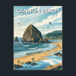 Oregon Cannon Beach Travel ポストカード<br><div class="desc">The Oregon Coast stretches for over 360 miles along the Pacific Ocean, offering a dramatic mix of rugged cliffs, sandy beaches, dense forests, and charming seaside towns. Unlike many coastal areas, every inch of Oregon’s coastline is open to the public, giving visitors endless access to explore tide pools, walk along...</div>