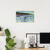 Oregon City、ORWillamette滝ViewCity、OR ポスター (ホームオフィス)