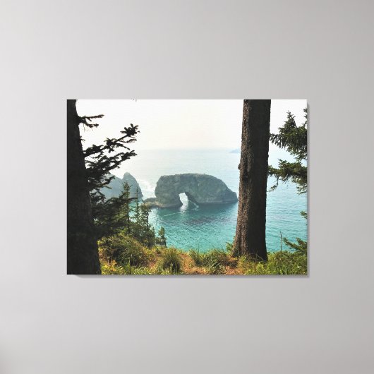 Oregon Coast、Samuel H. Boardman、Arch Rock キャンバスプリント (正面)