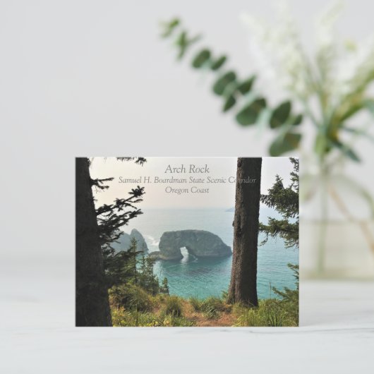 Oregon Coast、Samuel H. Boardman、Arch Rock ポストカード (スタンド正面)