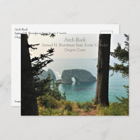 Oregon Coast、Samuel H. Boardman、Arch Rock ポストカード (正面/裏面)