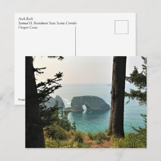 Oregon Coast、Samuel H. Boardman、Arch Rock ポストカード (正面/裏面)