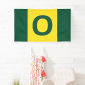 Oregon Flag - Green, Yellow, Green 横断幕 (インサイチュ)