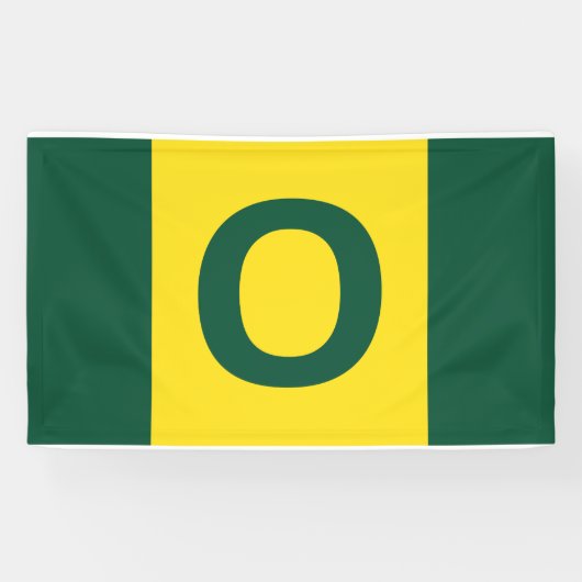 Oregon Flag - Green, Yellow, Green 横断幕 (横)