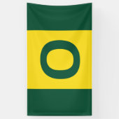 Oregon Flag - Green, Yellow, Green 横断幕 (縦)