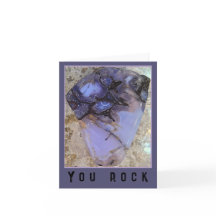Oregon Holly Blue Agate You Rock Greeting Card