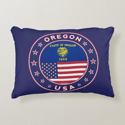Oregon, Oregon sticker, phone case, tote bag アクセントクッション (正面)