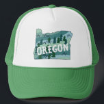 Oregon State Map Illustration キャップ<br><div class="desc">Check out this awesome hat with an Oregon State map illustration! Check out my shop for more designs too! Or if you'd like something custom let me know. If you buy it, thank you! Be sure to share a pic on Instagram of it in action and tag me @shoshannahscribbles :)...</div>