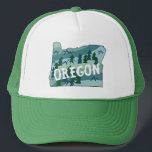 Oregon State Map Illustration キャップ<br><div class="desc">Check out this awesome hat with an Oregon State map illustration! Check out my shop for more designs too! Or if you'd like something custom let me know. If you buy it, thank you! Be sure to share a pic on Instagram of it in action and tag me @shoshannahscribbles :)...</div>