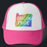 Oregon State Map Illustration PRIDE RAINBOW キャップ<br><div class="desc">Check out this awesome hat with an Oregon State map illustration! Check out my shop for more designs too! Or if you'd like something custom let me know. If you buy it, thank you! Be sure to share a pic on Instagram of it in action and tag me @shoshannahscribbles :)...</div>