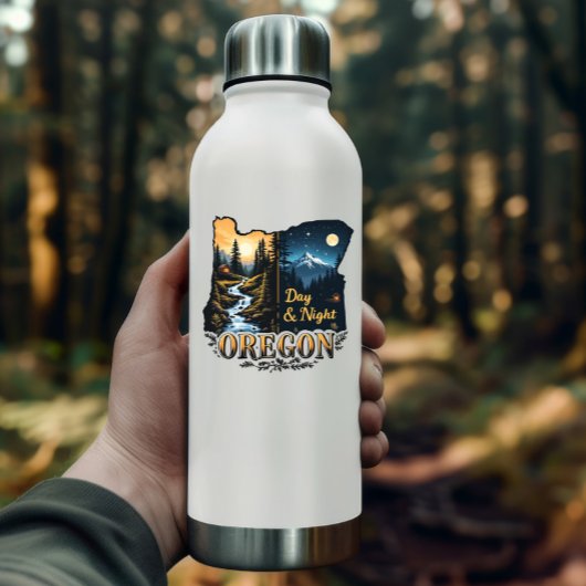 Oregon State Sticker | Day & Night Landscape Art シール