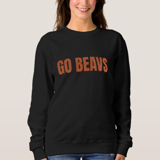 Oregon The Beaver State So We Say Go Beavs! スウェットシャツ (正面)