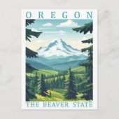 Oregon the Beaver State USA Travel Place ポストカード (正面)