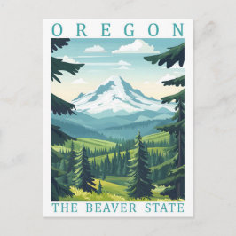 Oregon the Beaver State USA Travel Place ポストカード