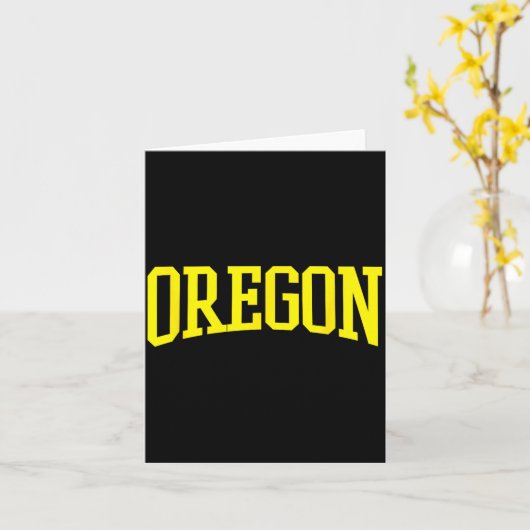 Oregon - Throwback Design - Clic  カード (黄色い花)