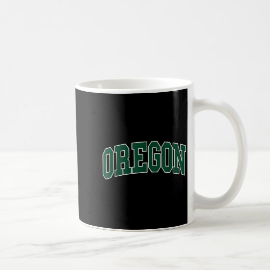 Oregon - Throwback Design - Clic コーヒーマグカップ (右)