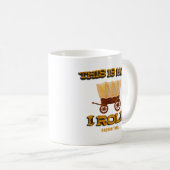 Oregon Trail History Buff Teeの転がこの方法 コーヒーマグカップ (正面右)