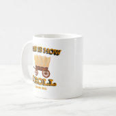 Oregon Trail History Buff Teeの転がこの方法 コーヒーマグカップ (正面左)