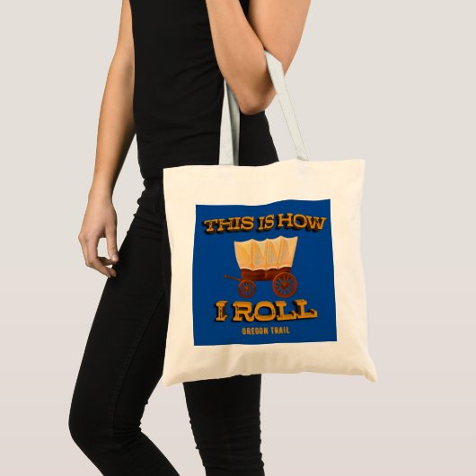 Oregon Trail History Buff Teeの転がこの方法 トートバッグ (正面(商品))