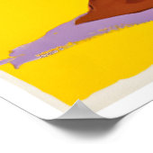 Oregon Travel Poster Oregon Coast Art Summer Beach ポスター (角)