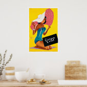 Oregon Travel Poster Oregon Coast Art Summer Beach ポスター (キッチン)