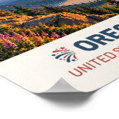 Oregon USA – Vintage Travel Poster ポスター (角)
