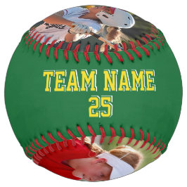 Oregon Vert Jaune Personnalisé 2 photos ソフトボール