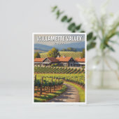 Oregon Willamette Valley Travel ポストカード (スタンド正面)