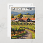 Oregon Willamette Valley Travel ポストカード (正面/裏面)