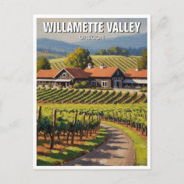 Oregon Willamette Valley Travel ポストカード