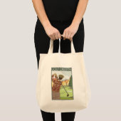 OregonGolfシーンヴィンテージ旅行ポスター トートバッグ (正面(商品))
