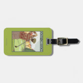 OregonGolf場面ヴィンテージ旅行ポスター ラゲッジタグ (正面横)