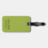 OregonGolf場面ヴィンテージ旅行ポスター ラゲッジタグ (裏面横)