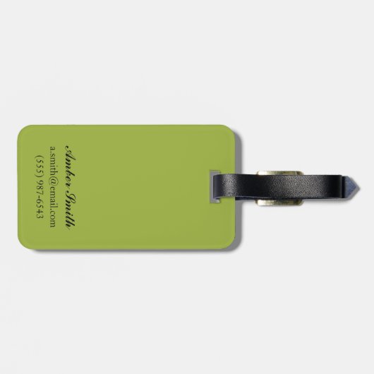 OregonGolf場面ヴィンテージ旅行ポスター ラゲッジタグ (裏面横)